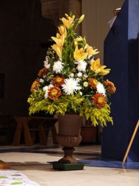 bouquet pour la messe des défunts