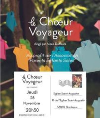 Choeur voyageur 28 11 2024 St Augustin Bordeaux