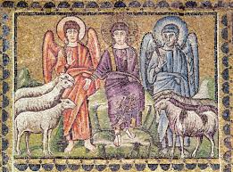 La parabole des brebis et des boucs Mosaïque du VIème siècle, Saint Apollinaire-le-Neuf , Ravenne