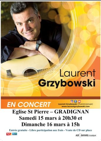 Affiche_concerts L GRZYBOWSKI Gradignan 15 et 16 mars 2025