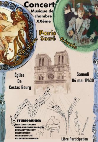 Studio Musica 4 mai 2024 - Cestas - XXe Paris